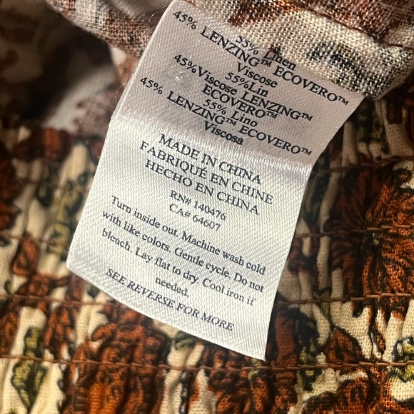 NWT Faherty Umber Folly Floral Harlow Skirt Size L - Picture 3 of 6